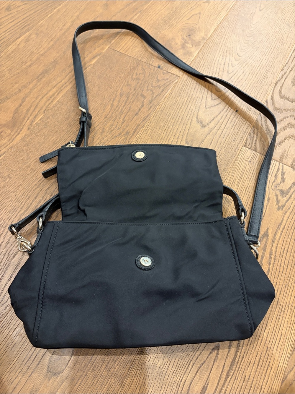 kate spade Black Nylon Crossbody Bag with Gold Hardware - Picture 2 of 4